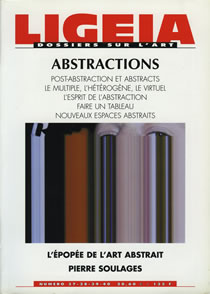 N° 37-40, OCTOBRE 2001-JUIN 2002 - DOSSIER : ABSTRACTIONS